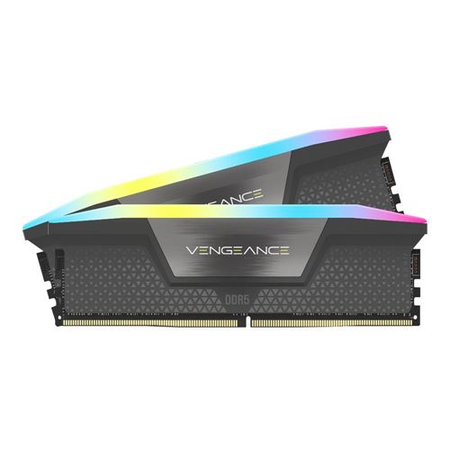 Corsair Vengeance RGB 32GB (2 DDR5-6000 PC5-48000 CL36 Dual Channel Memory Kit CMH32GX5M2D600 Black - Micro Center