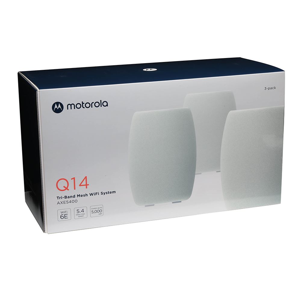 Motorola Q14 Mesh AX5400 WiFi 6 TripleBand Mesh Whole Home Wireless