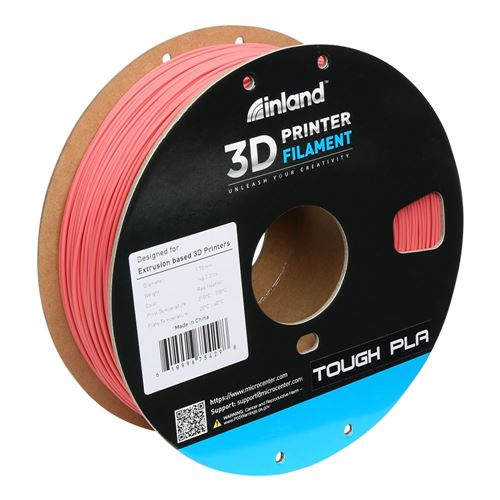 Inland 1.75mm Light Gray Tough PLA 3D Printer Filament - 1kg Spool (2.2  lbs) - Micro Center