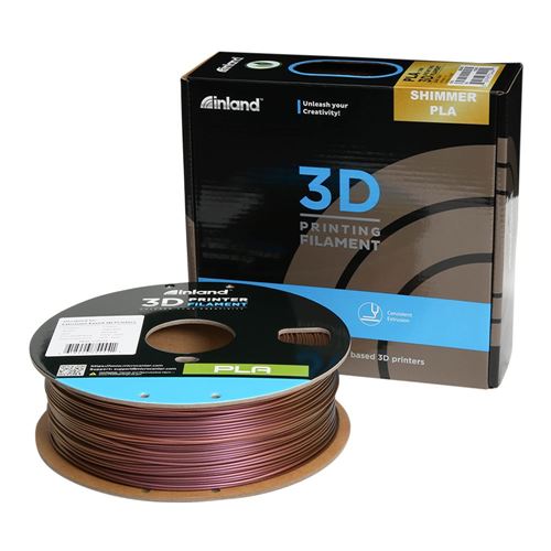Inland 1.75mm PLA High Speed 3D Printer Filament 1.0 kg (2.2 lbs.)  Cardboard Spool - Green; Dimensional Accuracy +/- 0.05mm, - Micro Center