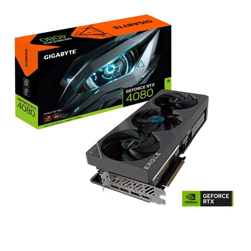 Gigabyte NVIDIA GeForce RTX 4080 Eagle Overclocked Triple Fan 16GB GDDR6X  PCIe 4.0 Graphics Card - Micro Center