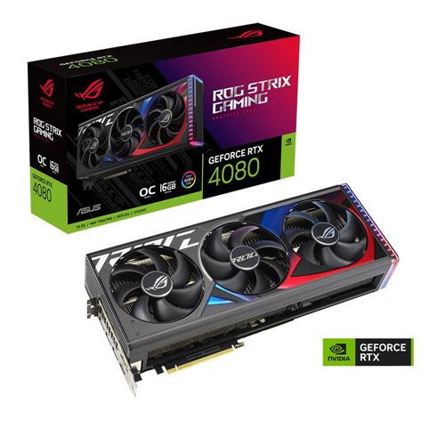 ASUS NVIDIA GeForce RTX 4080 ROG Strix Overclocked Triple Fan 16GB GDDR6X  PCIe 4.0 Graphics Card - Micro Center