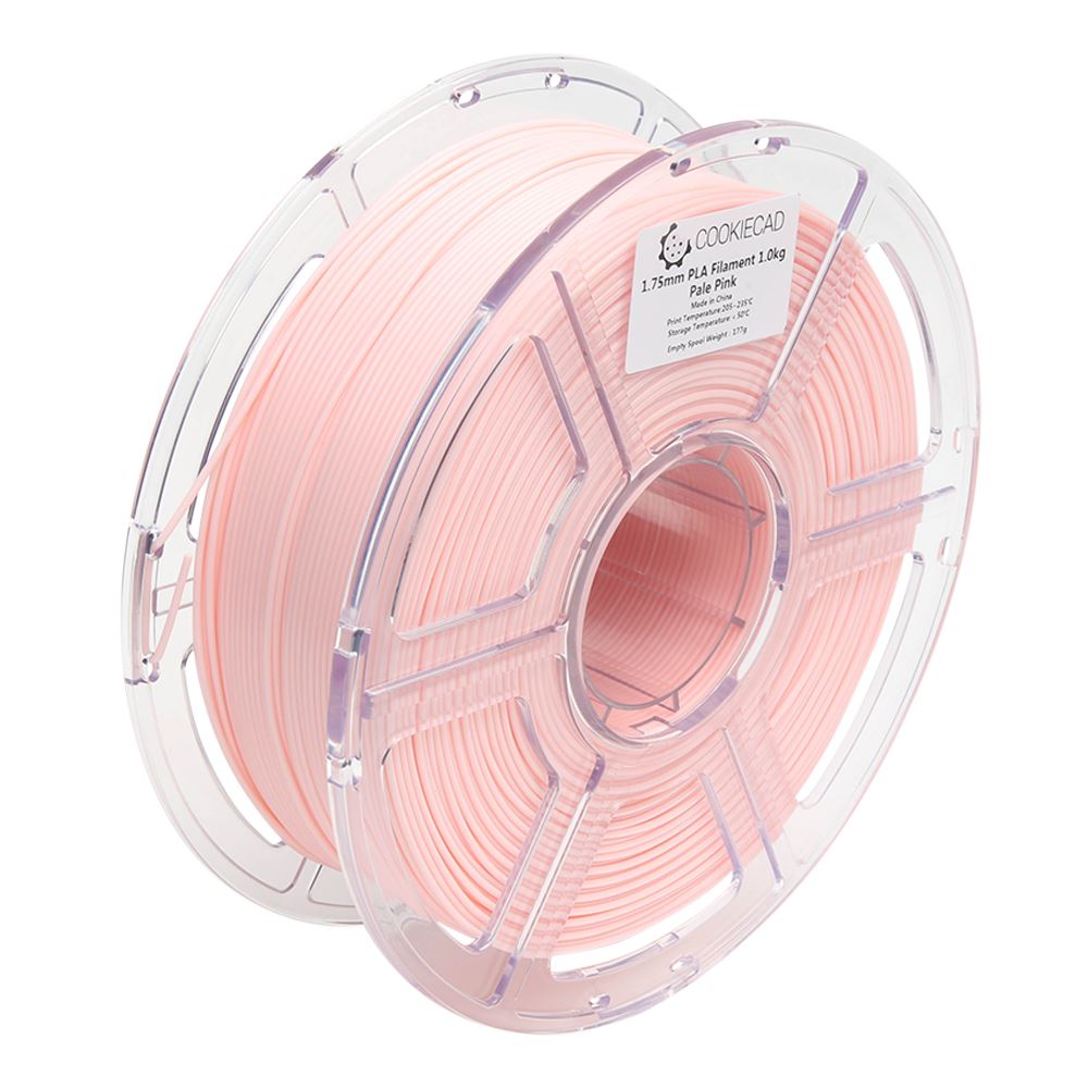 Cookiecad 1.75mm Pink Chip PLA 3D Printer Filament - 1kg Spool (2.2 Lbs ...