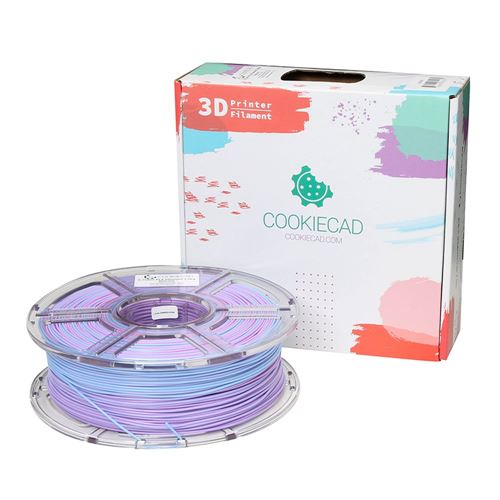 Cookiecad 1.75mm Unicorn (rainbow Transition) PLA 3D Printer Filament - 1kg Spool (2.2 lbs)