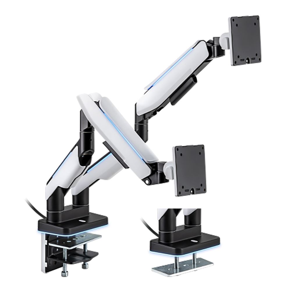 Inland LDT61C024L HeavyDuty RGB Dual Gaming Monitor Arm Micro Center