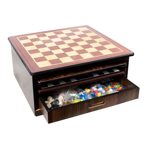 15-in-1 Wooden Game Center