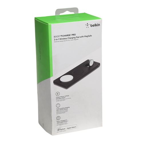 Belkin Boost Charge Pro 3-in-1 MagSafe Wireless Charging Pad Black or White  Fast