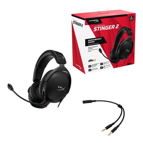 Personligt hungersnød Bowling HyperX Cloud Stinger 2 Gaming Headset, DTS Headphone:X Spatial Audio,  Lightweight Over-Ear Headset with mic, Swivel-to-Mute - Micro Center