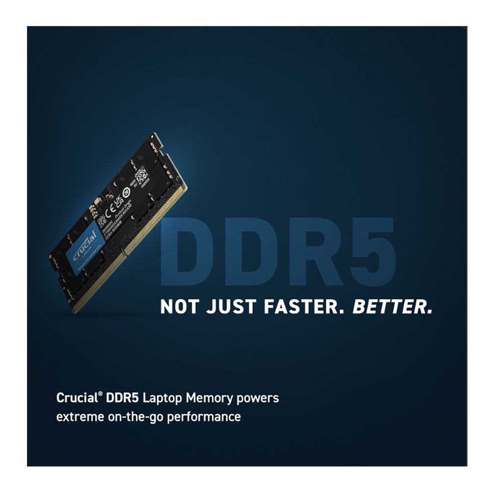 Crucial 16GB DDR5-5600 PC5-44800 CL46 Single Channel Laptop Memory ...