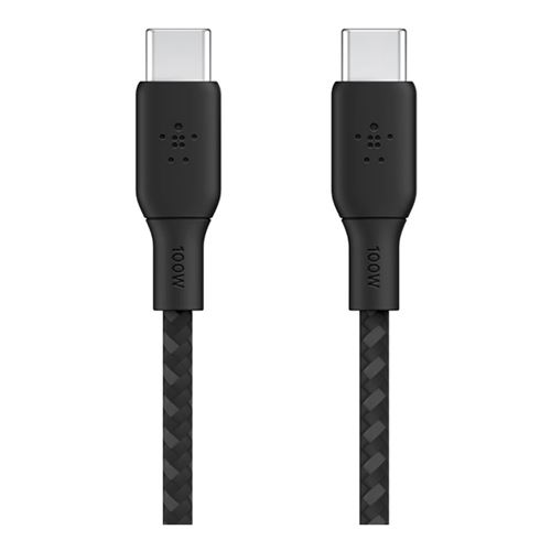 Belkin 100W Braided USB Type-C Braided Cable (Black) - 2 Meter