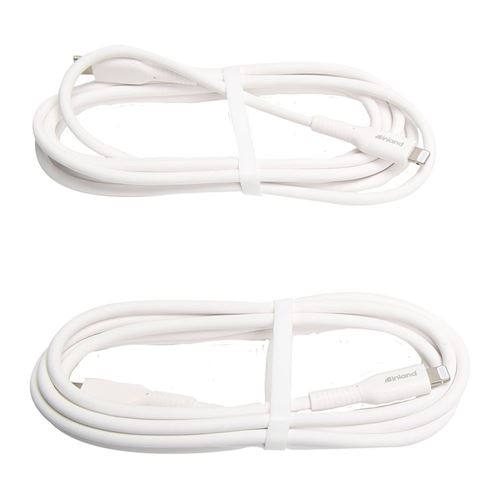 Chargeur et câble RADIOLA USB-C Lightning 1m Blanc - infinytech
