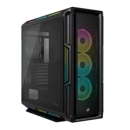 Corsair iCUE 5000T RGB Tempered Glass Mid-Tower Case Black - Micro Center