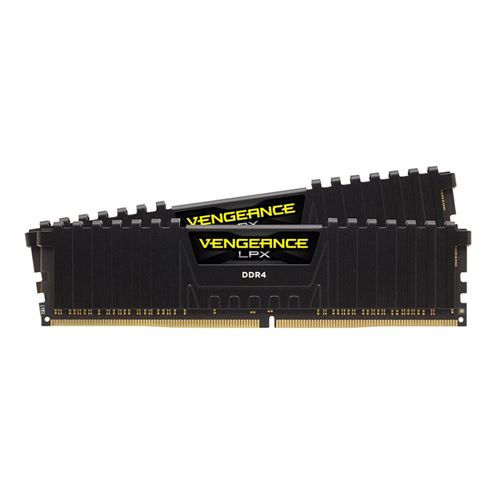 Vengeance 64GB (2 x 32GB) DDR4-3200 PC4-25600 Dual Channel Desktop Memory Kit CMK64GX4M2E3200 - Black Micro Center