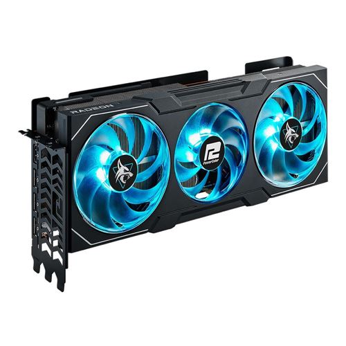 PowerColor AMD Radeon 7900 XTX Hellhound Overclocked Triple Fan 24GB 4.0 Graphics Card - Micro