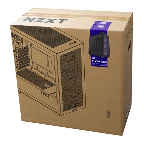 NZXT H7 Flow RGB Tempered Glass ATX Mid-Tower Computer Case