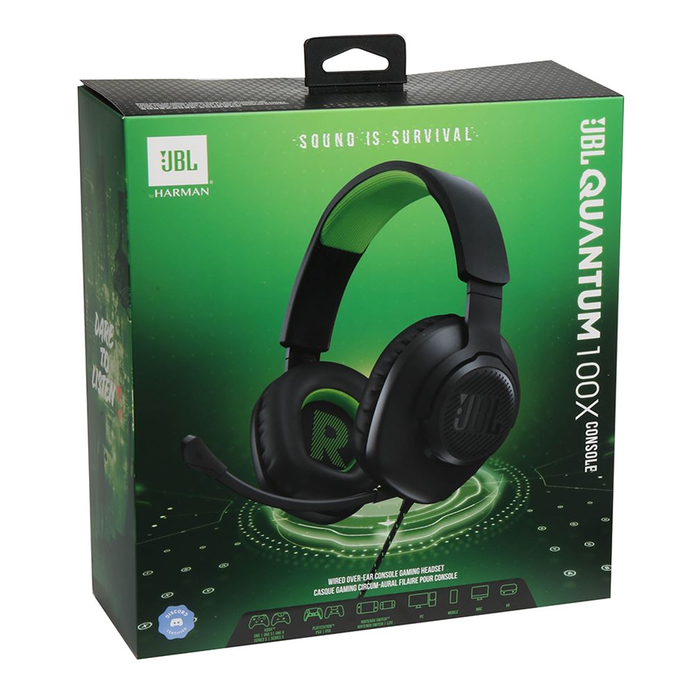 JBL Quantum 100X Console Wired Over-Ear Gaming Headset with a ...