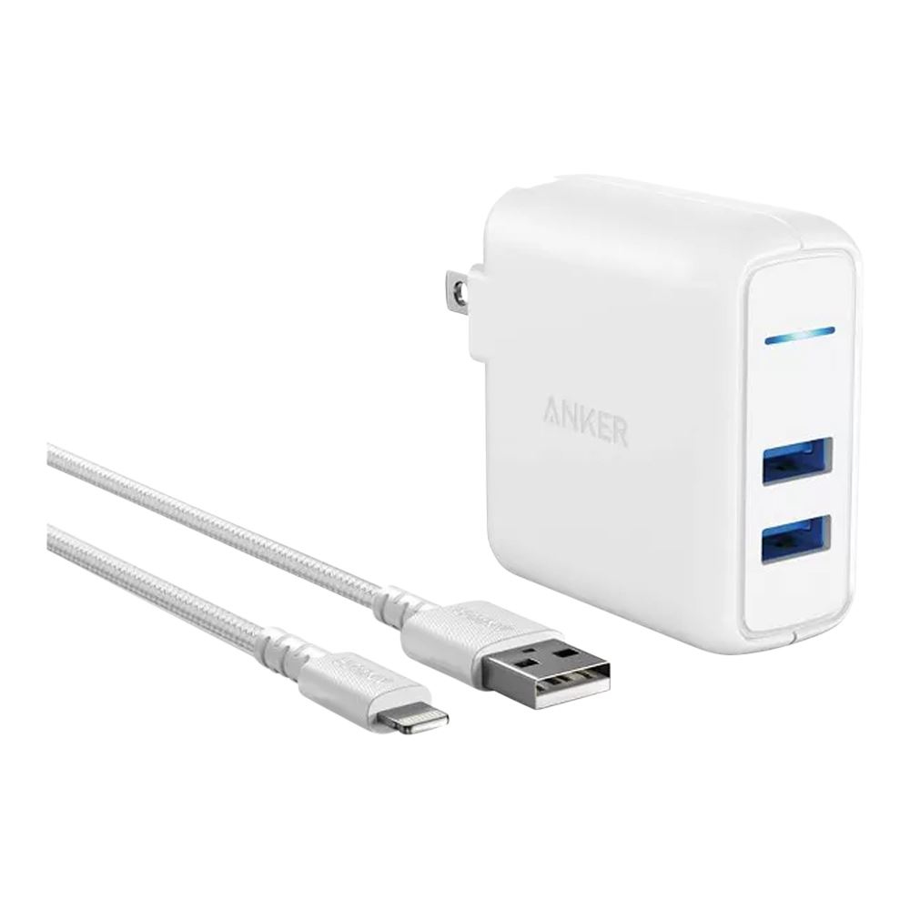 Anker 2-Port PowerPort 24W Wall Charger - Micro Center