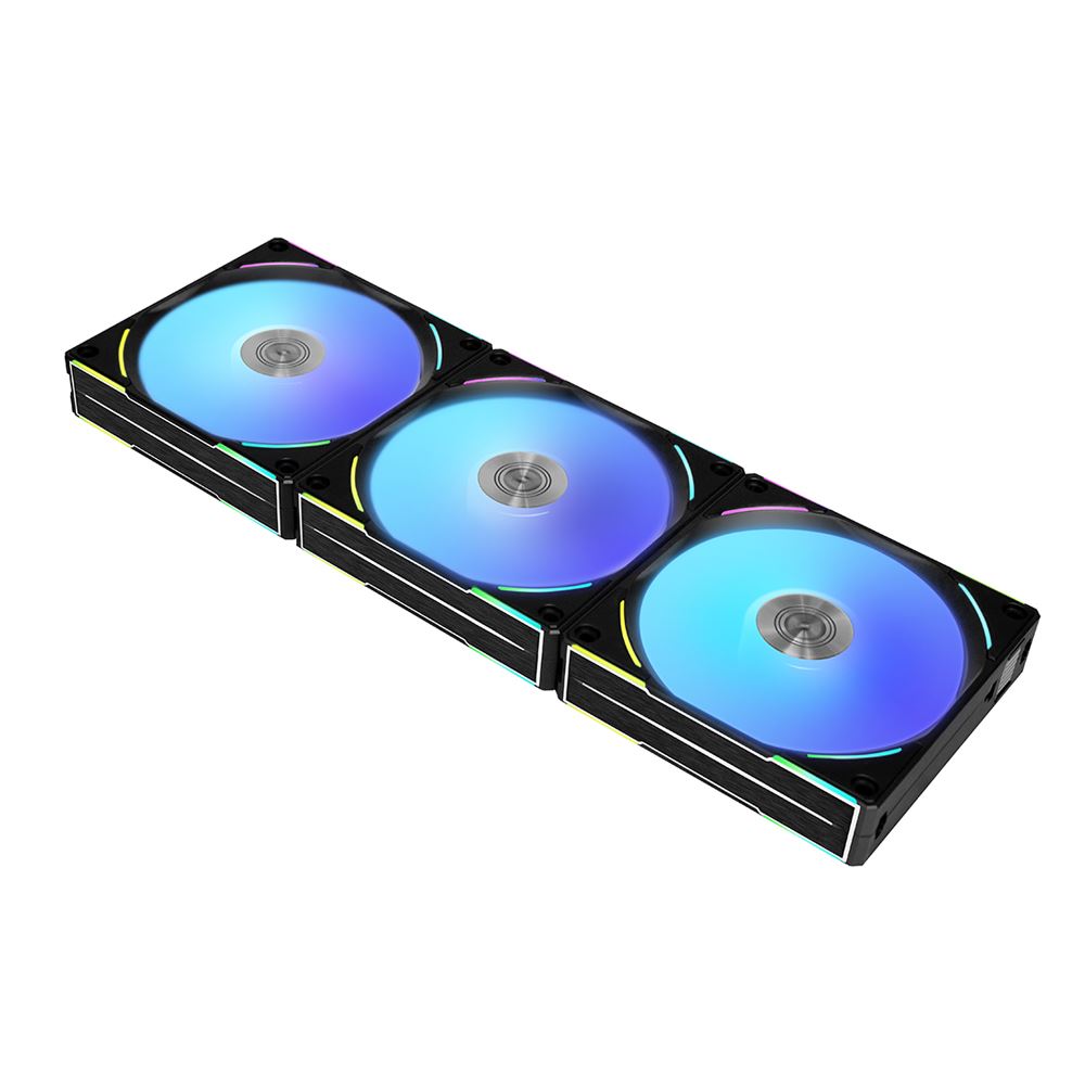 Lian li al120 v2 fluid dynamic bearing 120mm case fan 3 pack black