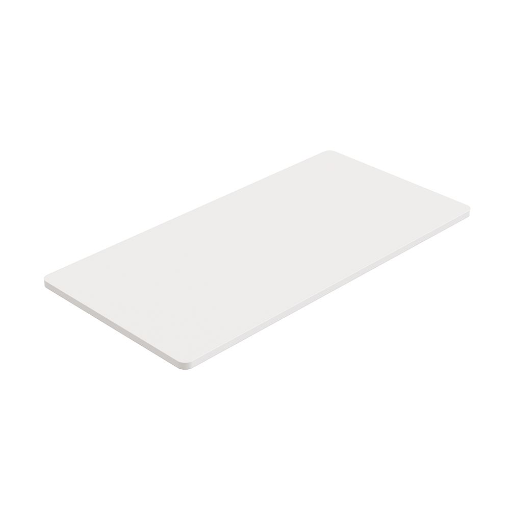 Inland Modular Gaming Desk ZB01 White Medium; Solid OnePiece Table