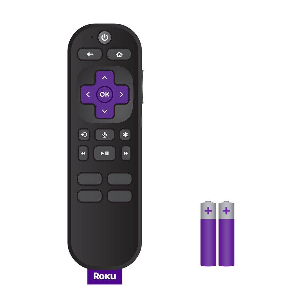 Roku Voice Remote (Official) for Roku Players, Roku Audio, and Roku TV ...