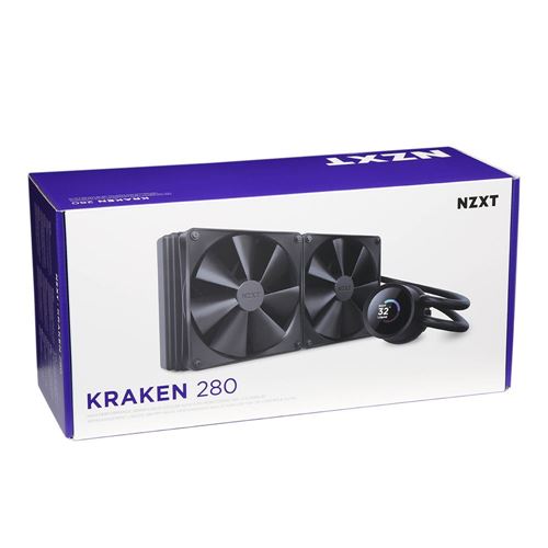 NZXT Kraken 280mm All in One Liquid CPU Cooling Kit - Black - Micro Center