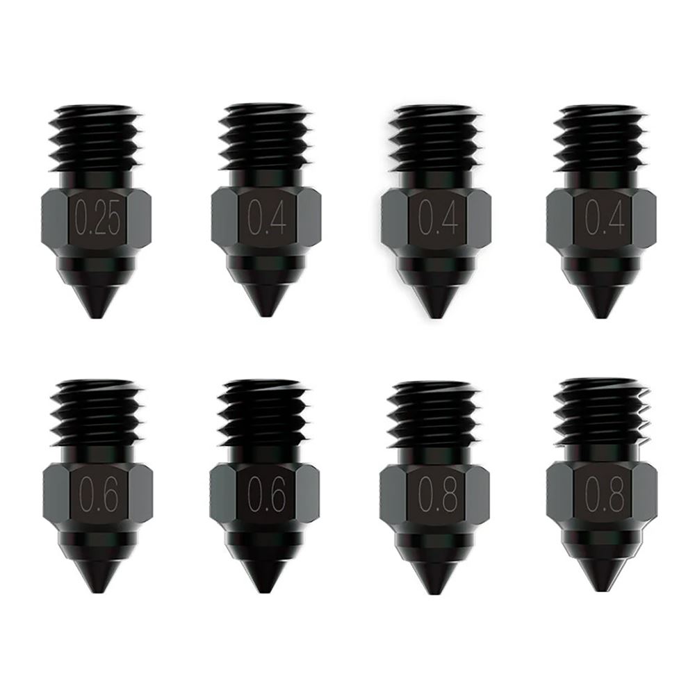 Creality Hardened Steel High-end Nozzles - 8 Piece - Micro Center