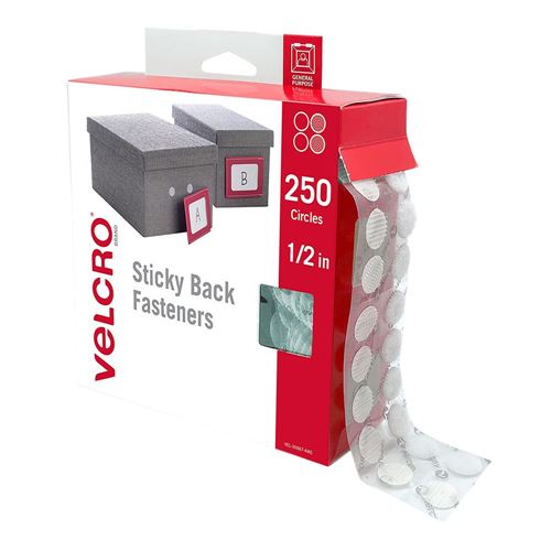 NEW VELCRO Sticky Back White Coins 80 Sets Velcro Brand Fasteners