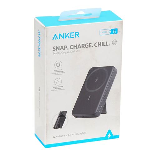 Anker 633 Magnetic Wireless Battery (MagGo) Portable Charger - Black OPEN  BOX