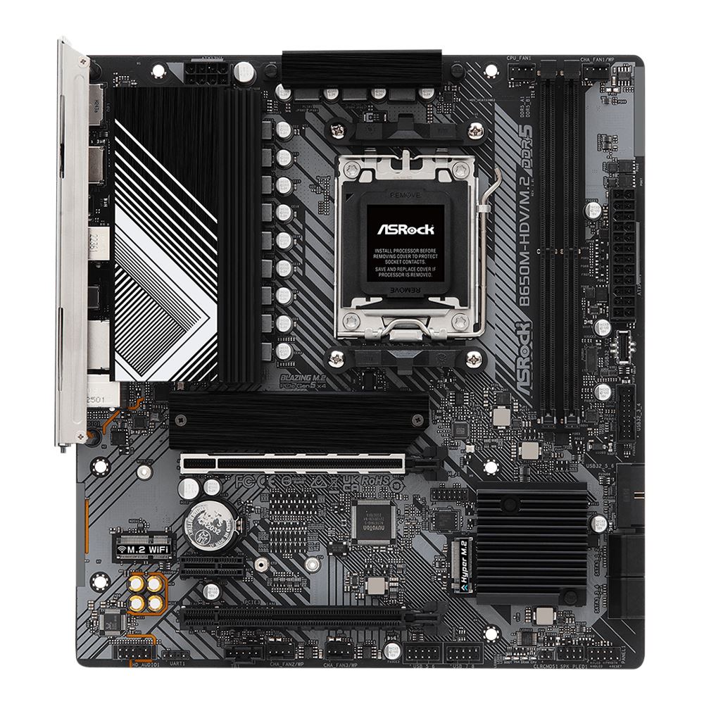 ASRock B650MHDV/M.2 AMD AM5 microATX Motherboard Micro Center