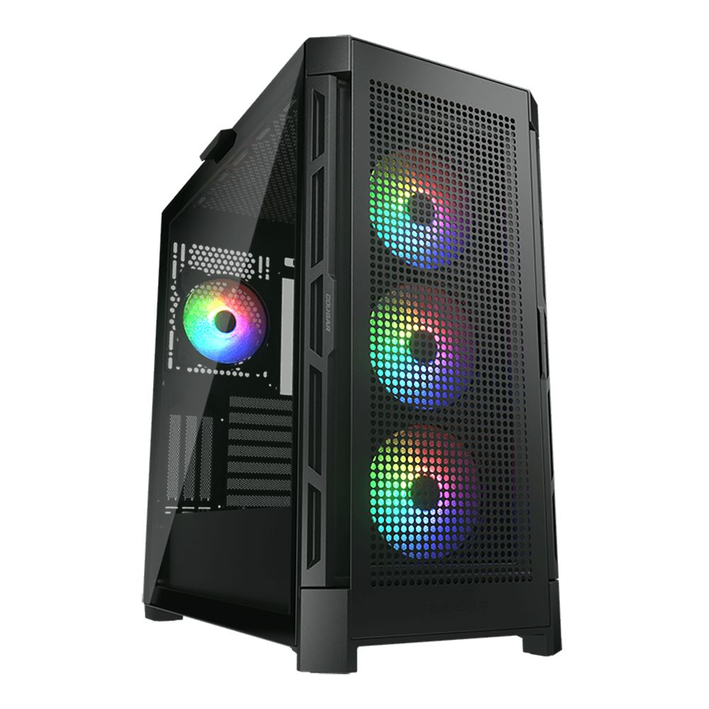 Cougar DUOFACE PRO RGB Tempered Glass eATX Mid-Tower Computer Case ...