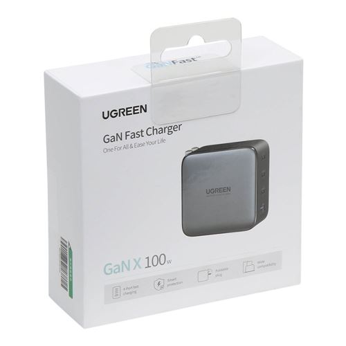 UGREEN Nexode Pro 100W 3-Port GaN Fast Charger with 100W USB-C Cable