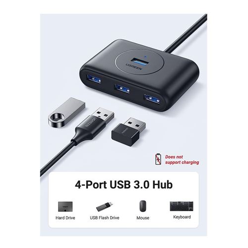 UGreen 4-in-1 USB 3.0 Powered Data Hub - Micro Center