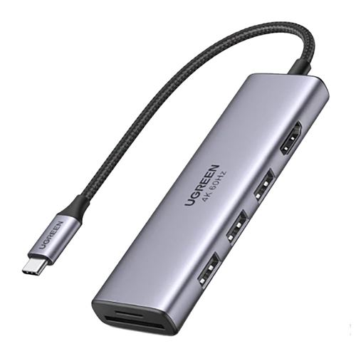 Acer Adaptateur Multiport USB Type-C, Hub 12 en 1 | Argent