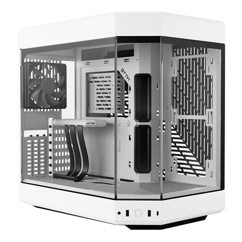 HYTE Y60 Modern Aesthetic Dual Chamber Panoramic Tempered Glass ATX  Mid-Tower Computer Gaming Case - Snow White - Micro Center