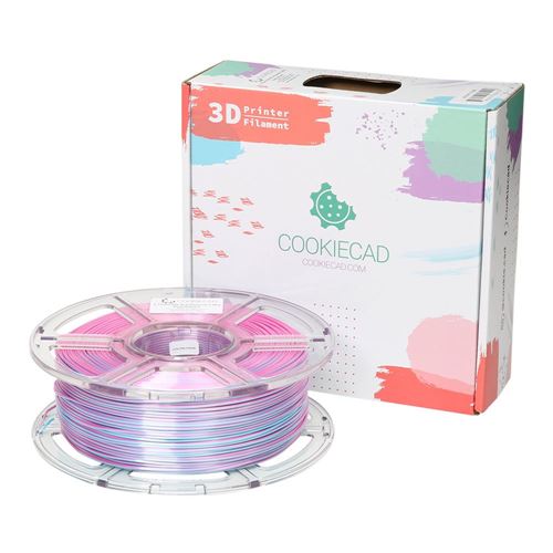 Cookiecad 1.75mm PLA Silk 3D Printer Filament Multi Color Color