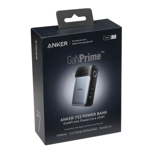 Anker 733 10k mAh 2-in-1 Portable Battery with GaN and 65W Fast
