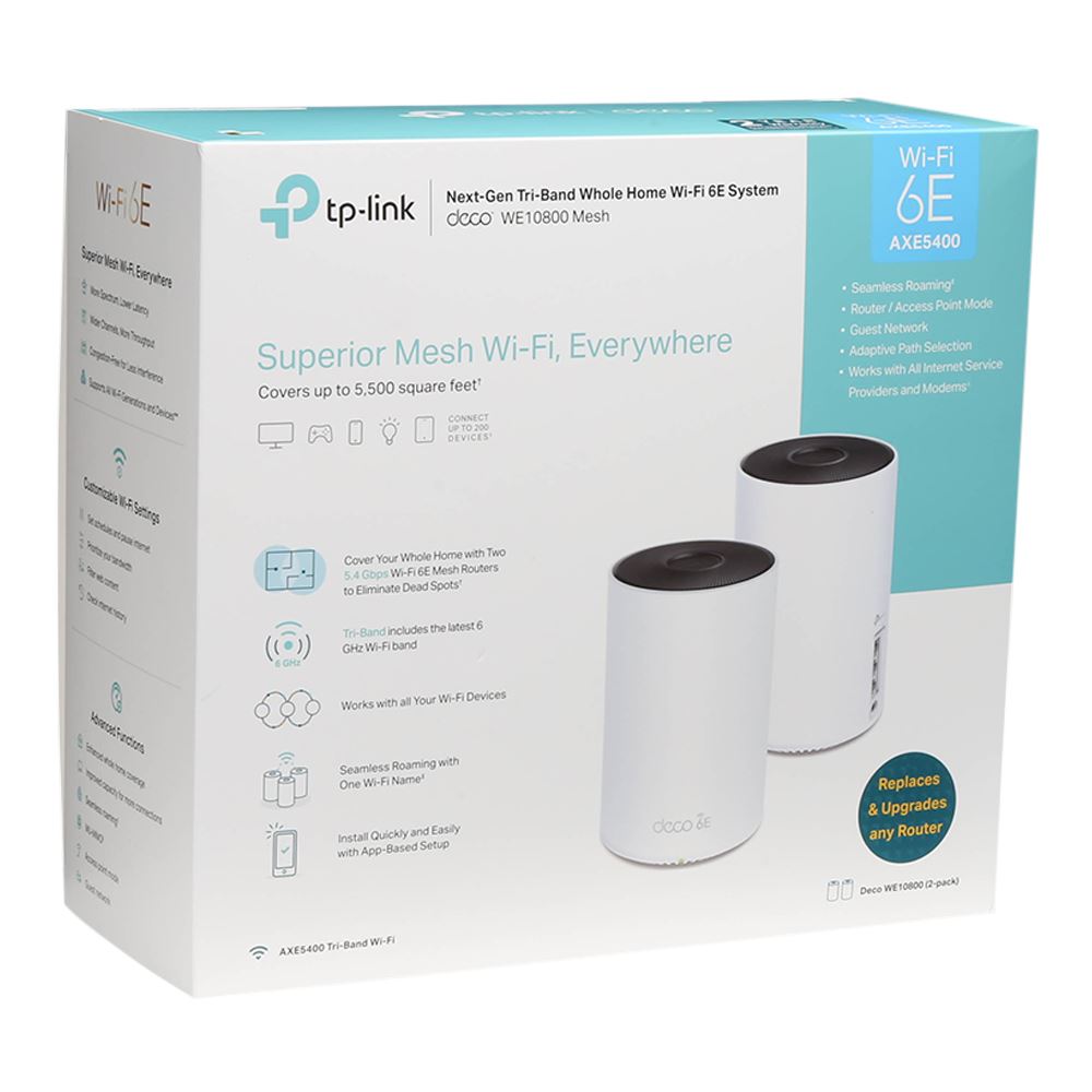 TPLINK Deco XE75 AXE5400 WiFi 6E TriBandBand TPLink Mesh Whole