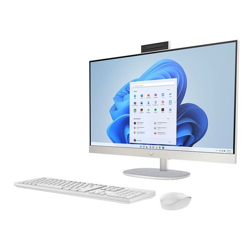 HP 27-cr0070 27 All-in-One Desktop Computer; 27 FHD IPS Three-Sided  Micro-Edge Anti-Glare Touch Display; Intel - Micro Center