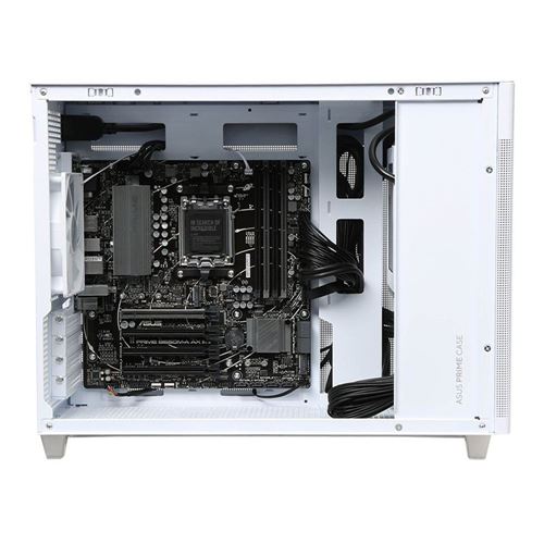 ASUS Prime AP201 microATX Mini Tower Computer Case - White - Micro Center