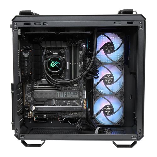 ASUS TUF Gaming GT502 Black ATX Mid-Tower Computer Case with Front