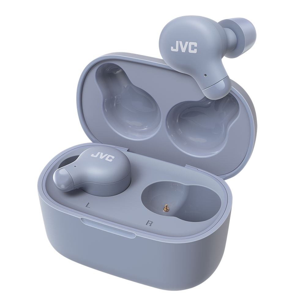 JVC Marshmallow True Wireless Bluetooth Earbuds Blue Micro Center