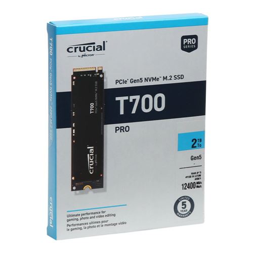 Crucial opens pre-orders for blistering T700 PCIe Gen 5 M.2 SSDs