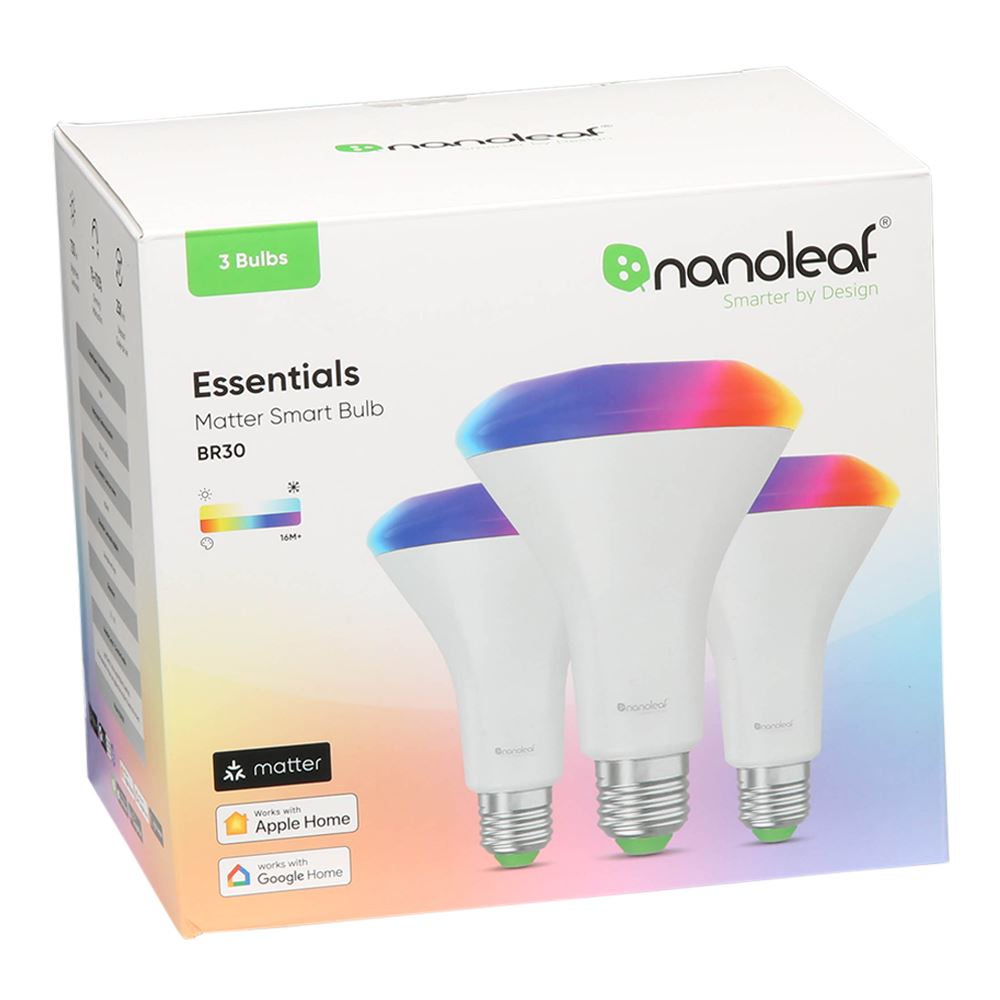 Nanoleaf Matter A19 E26 Essentials Smart Bulb - 3 Pack - Micro Center