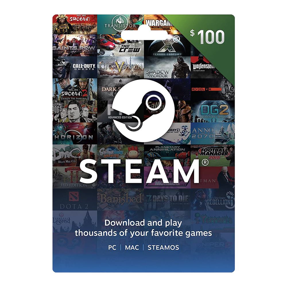 Steam Wallet Card - $100 - Micro Center