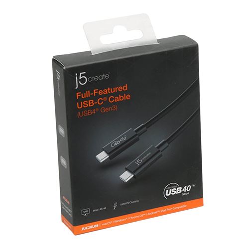 USB-C® 100W Sync & Charge Cable – j5create