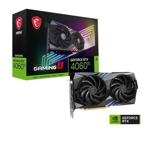 NVIDIA GeForce RTX 4060 TI Founder's Edition Graphics Card - Titanium and  black 