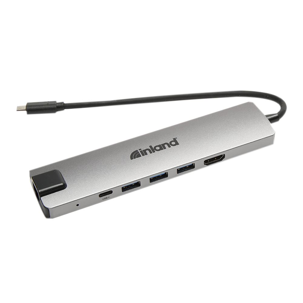 Inland 9in1 USB TypeC Multi Hub (HDMI, USB3.0, USBPD, LAN and Card