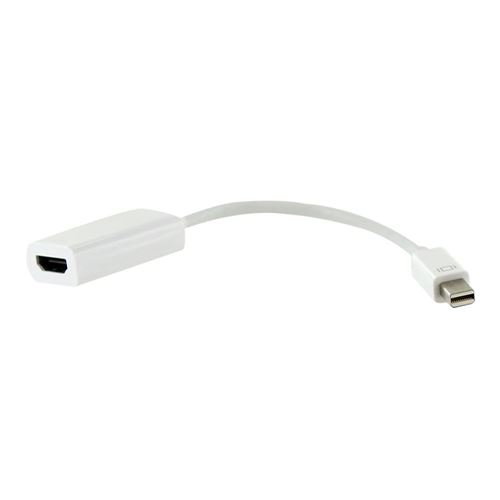 Inland Mini DisplayPort Male to HDMI Female Adapter 6 in. - White - Micro  Center