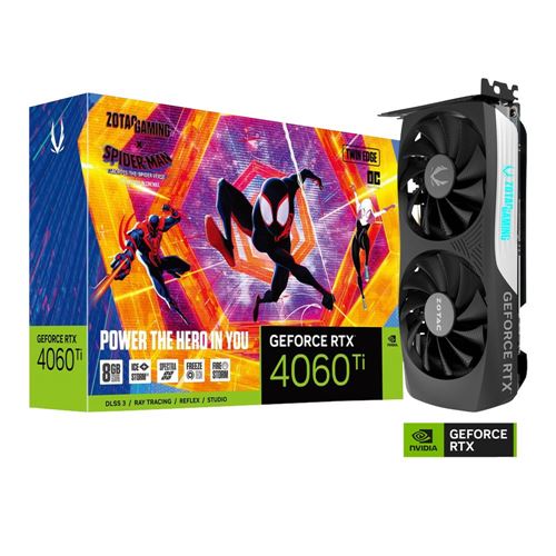 Zotac NVIDIA GeForce RTX 4060 Ti Twin Edge Spider-Man Edition 