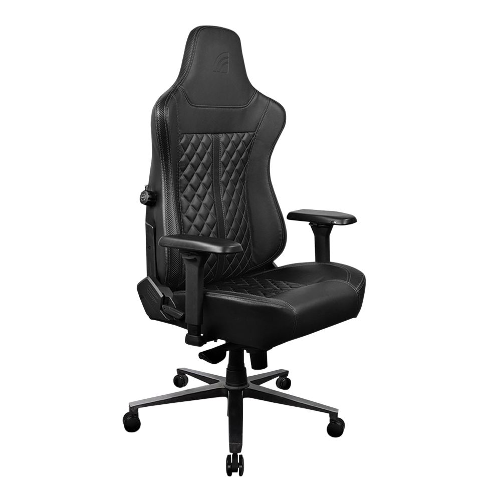 Inland Kage Gaming Chair with Adjustable Lumbar - Black/White - Micro ...